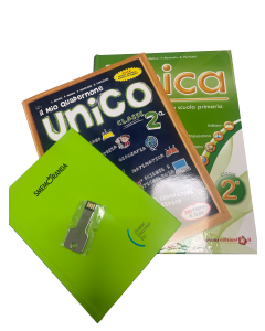 Unica classe 2ª (con USB Pen Drive) + Quadernone Unico 2ª + Agenda scolastica