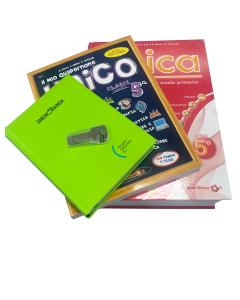 Unica classe 5ª (con USB Pen Drive) + Quadernone Unico 5ª + Agenda scolastica