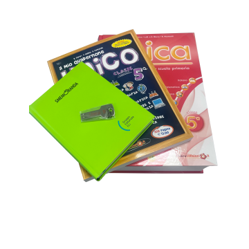 Unica classe 5ª (con USB Pen Drive) + Quadernone Unico 5ª + Agenda scolastica